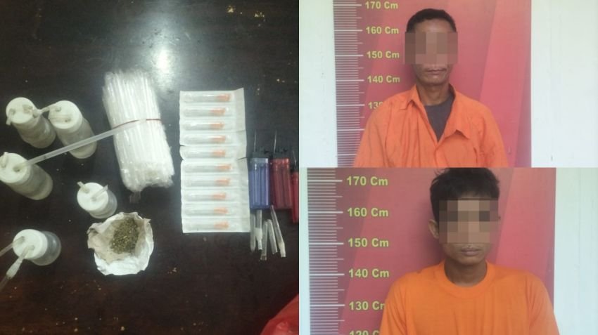 Polsek Medan Area Grebek Sarang Narkoba di Jalan Denai, Temukan Aquarium Berisi Ganja dan Alat Sabu