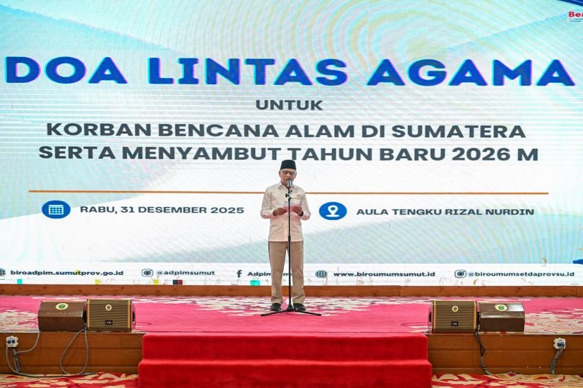 Pemprov Sumut Gelar Doa Lintas Agama Jelang Tahun Baru 2026, Fokus Pemulihan Pascabencana