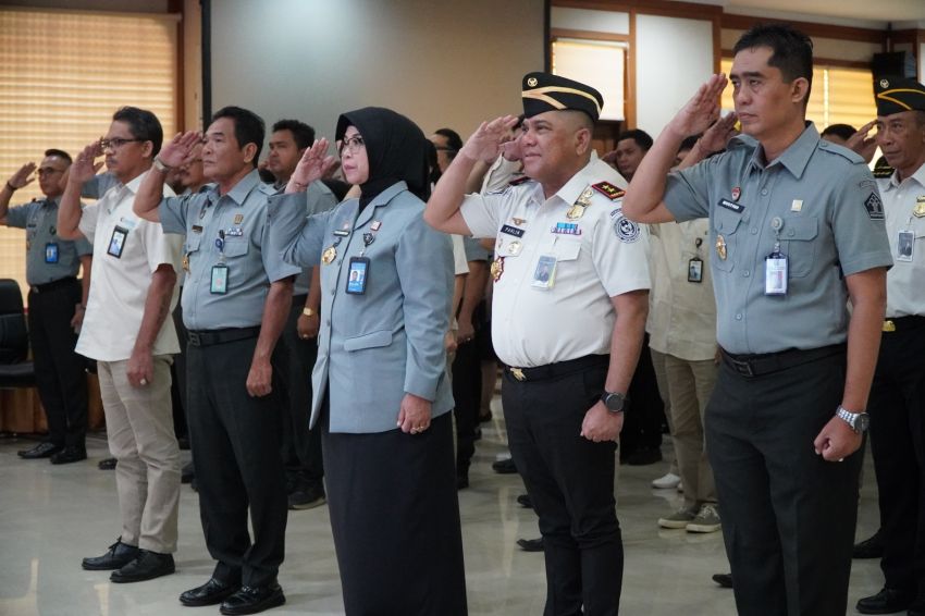 Kanwil Kemenkum Bali Ikuti Apel Bersama Awal Tahun 2026, Tegaskan Komitmen Implementasi KUHP dan KUHAP Baru