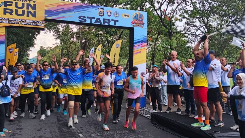531 Peserta Ikuti Fun Run 5K, Satpam Bali Tunjukkan Profesionalisme dan Kebugaran
