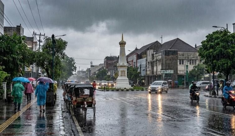 Cuaca Yogyakarta Hari Ini: Hujan Merata, Sleman dan Kota Yogya Intensitas Sedang