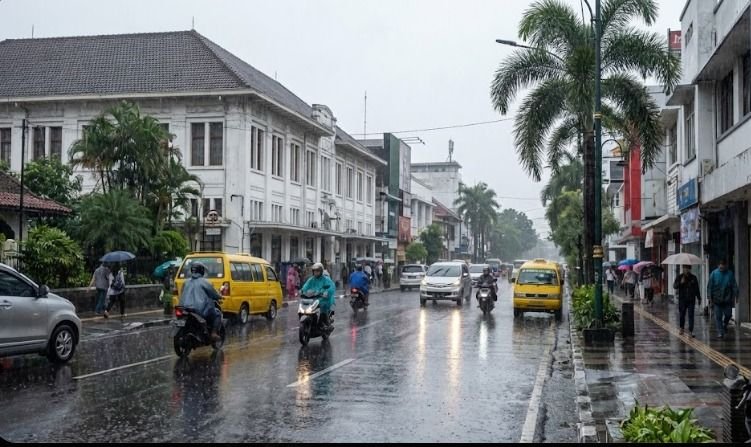 Prakiraan Cuaca Jawa Barat Hari Ini: Hujan Guyur Mayoritas Wilayah, Depok dan Cimahi Intensitas Sedang