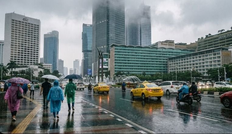 Hujan Ringan Berpotensi Guyur Seluruh Wilayah DKI Jakarta Hari Ini