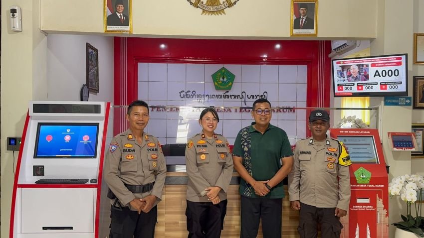 Kapolsek Denbar Sambang Desa Tegal Harum, Wujudkan Lingkungan Aman dan Kondusif