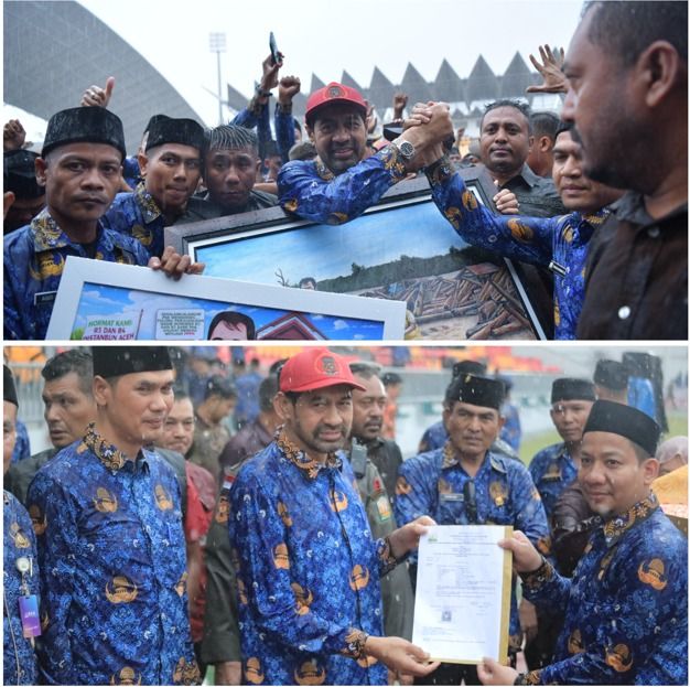 Gubernur Aceh Muzakir Manaf Resmi Lantik 5.486 PPPK Paruh Waktu, Tegaskan Pentingnya Tanggung Jawab dan Profesionalisme