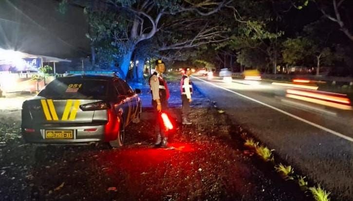 Polsek Gianyar Patroli Dini Hari, Pastikan Lingkungan Aman dari C3 dan Balapan Liar