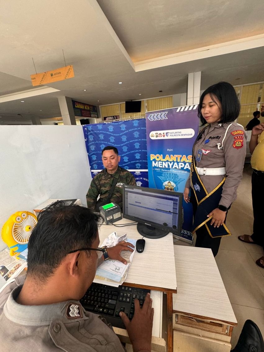 Polantas Menyapa: Satpas SIM Polresta Denpasar Layani Masyarakat dengan Humanis
