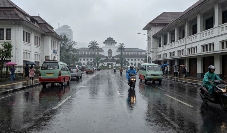 Hujan Ringan hingga Sedang Diprediksi Guyur Mayoritas Wilayah Jawa Barat