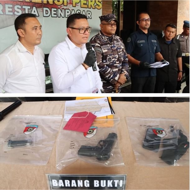Polresta Denpasar Amankan Anggota Komcad TNI Terkait Jual Beli Senjata Ilegal