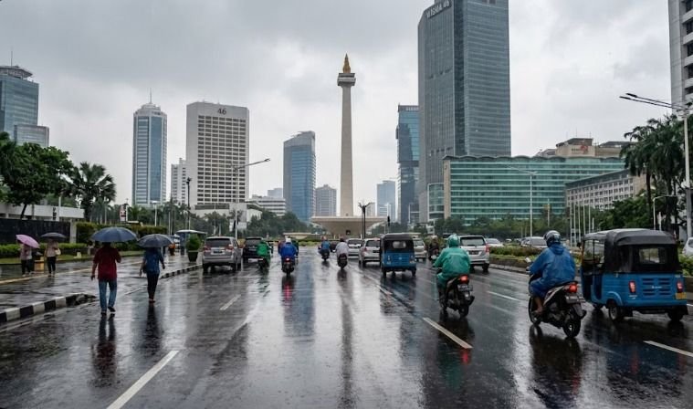 Hujan Ringan Berpotensi Guyur Sebagian Wilayah Jakarta, Kepulauan Seribu Berawan
