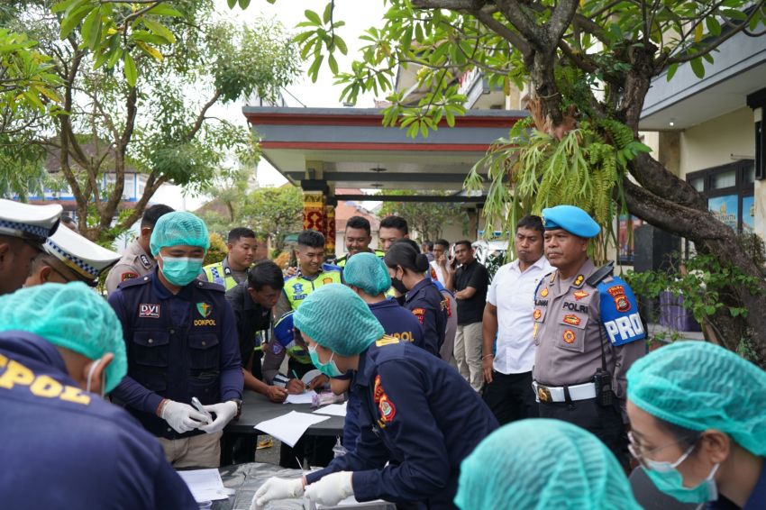 Bidpropam Polda Bali Gelar Gaktibplin di Polres Gianyar, Semua Personel Tes Urine Negatif Narkoba