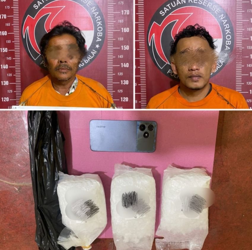 Dua Pelaku Jaringan Kokain Diringkus, Polres Tanjungbalai Sita Hampir 3 Kg Barang Bukti