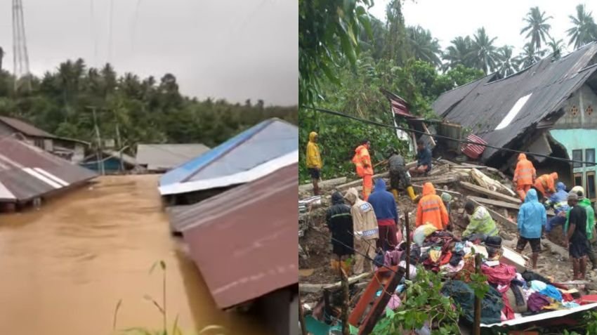 Halmahera Barat Dilanda Banjir Setinggi 3 Meter dan Longsor, Dua Tewas dan Puluhan Rumah Rusak Berat