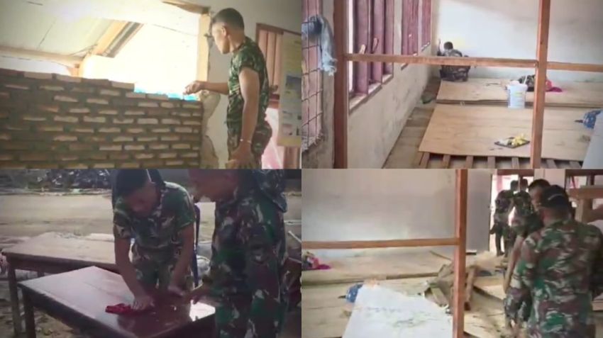 TNI Pulihkan SDN 100704! Masyarakat Huta Godang Minta Sekolah Tidak Dipindahkan, Khawatir Biaya Tambahan