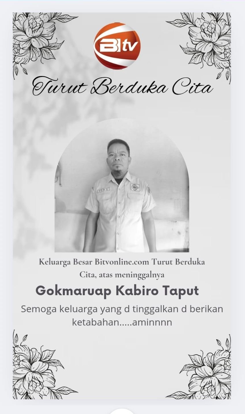 Keluarga Besar BITV Berduka, Kabiro Tapanuli Utara Gokmaruap Tutup Usia