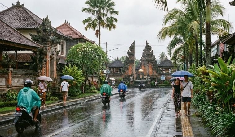 Cuaca Bali Hari Ini: Hujan Ringan Dominasi Sejumlah Wilayah