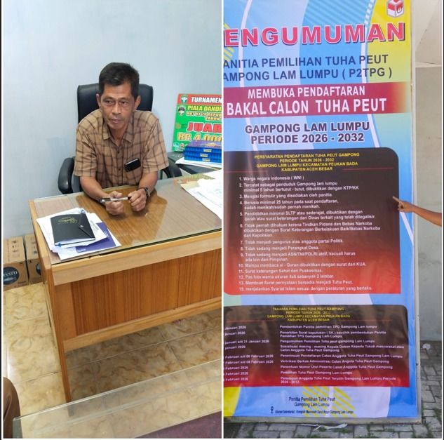 Panitia P2TG Lam Lumpu Rampungkan Persiapan Pemilihan Tuha Peut, Pencoblosan Dijadwalkan 14 Februari 2026