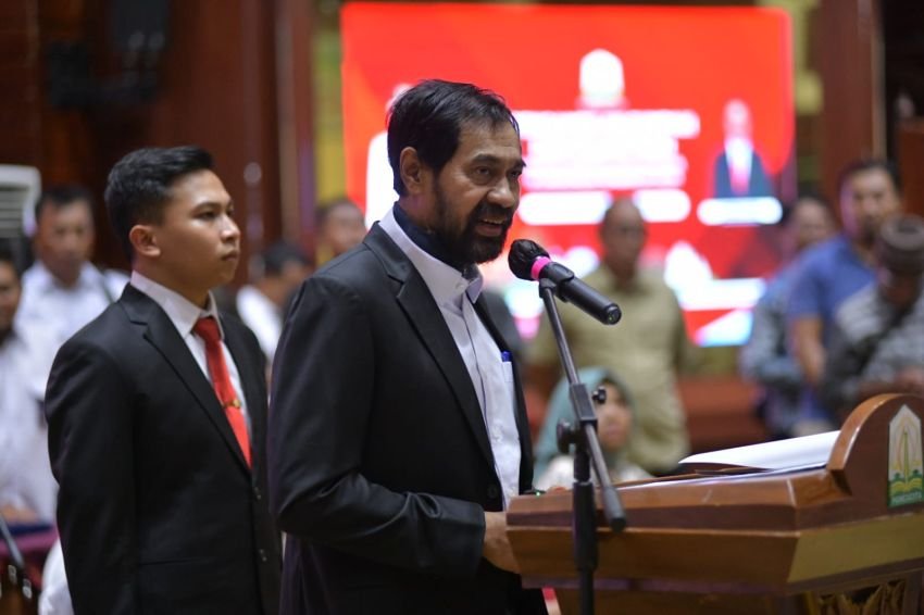 Gubernur Aceh Muzakir Manaf Lantik Pejabat Eselon II, Tekankan Profesionalisme dan Percepatan Pembangunan