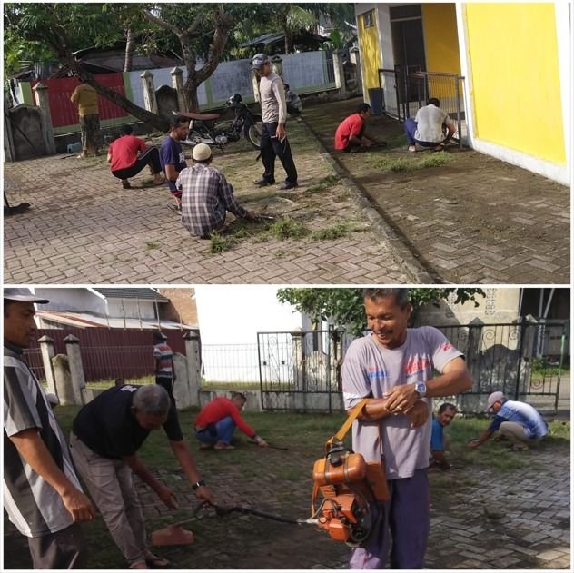 Tradisi Gotong Royong Sambut Ramadhan: Warga Gampong Lam Lumpu Bersihkan Meunasah dan Lingkungan Secara Serentak