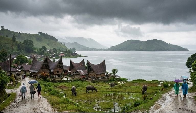 Hujan Ringan Dominasi Sumatera Utara, Sejumlah Wilayah Berawan dan Berkabut
