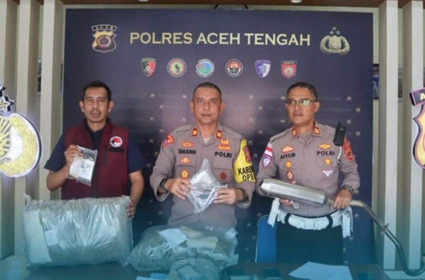 Polres Aceh Tengah Ungkap Kasus Narkotika dan Capaian Operasi Keselamatan Seulawah 2026: Amankan 9 Tersangka Narkoba, Penindakan Lalu Lintas Turun 21%