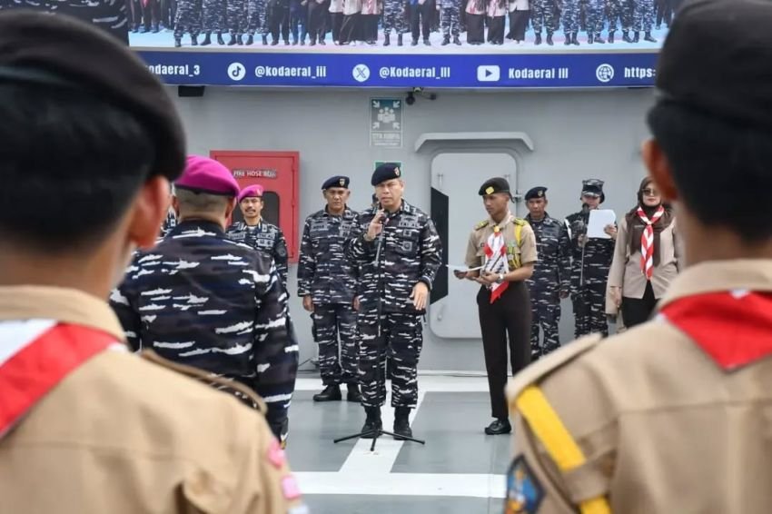 300 Pelajar Ikuti Persami KKRI di Kapal Perang, Kodaeral III Tempa Karakter Generasi Muda