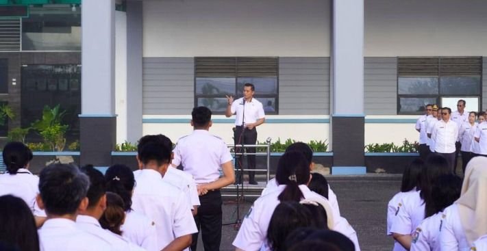 Apel Gabungan ASN di Karo, Sekda Gelora Kurnia Putra Ginting Sampaikan 4 Pesan Penting