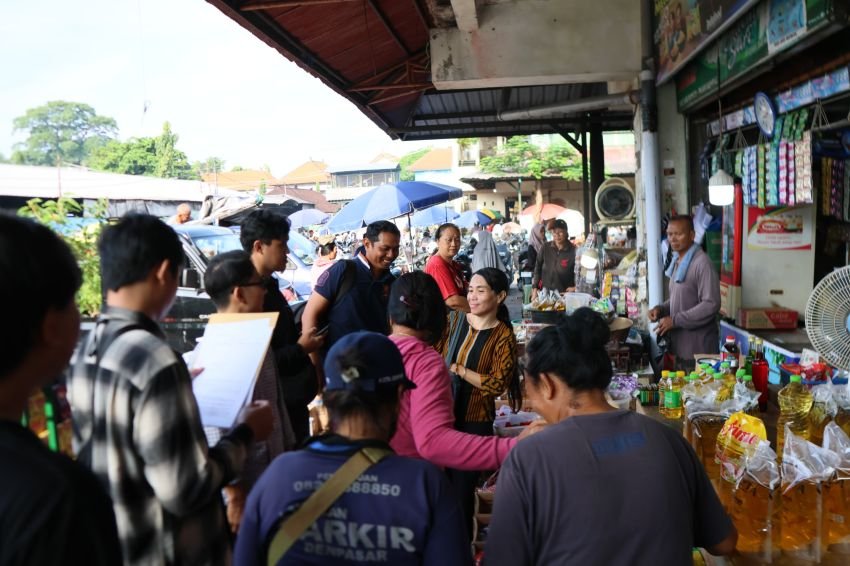 Perketat Pengawasan, Satgas Pangan Polda Bali Sidak Pasar di Denpasar: Harga 14 Bapokting Mulai Stabil