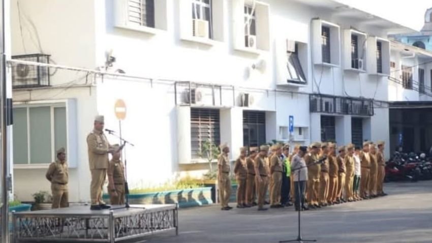 Apel Gabungan Pemko Binjai, Sekda Chairin Tegaskan Pentingnya Ketahanan Pangan dan Pelayanan Publik