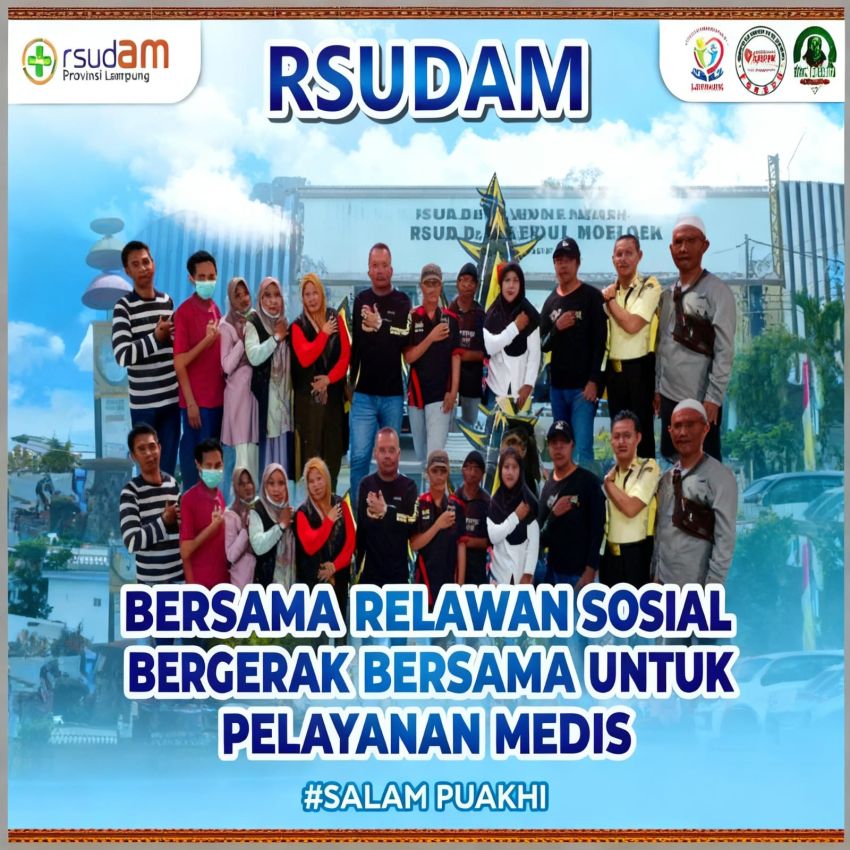 RSUD Dr. H. Abdul Moeloek Lampung Perkuat Pelayanan Kesehatan Lewat Kolaborasi Relawan Sosial