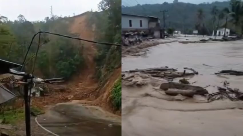 Hujan Deras Guyur Tapanuli Tengah, Jalan Sibolga&ndash;Tarutung Nyaris Lumpuh karena Genangan Sisa Longsor