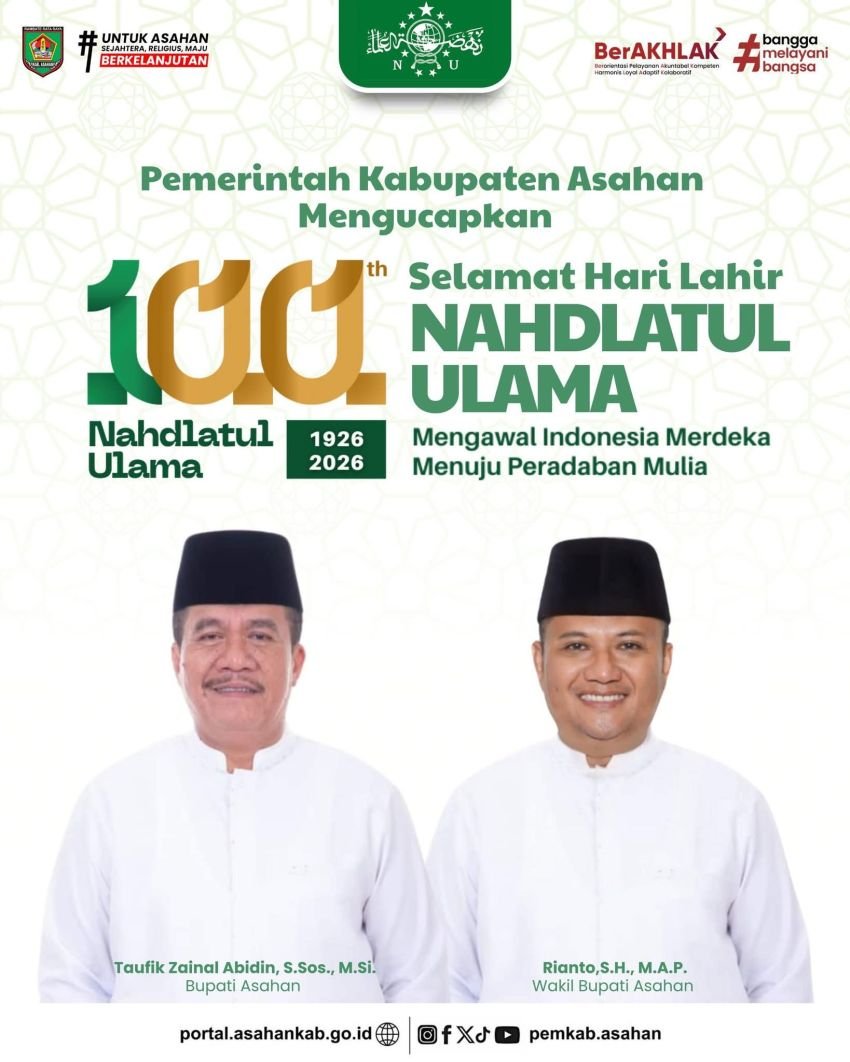 Satu Abad Mengabdi untuk Umat dan Bangsa, Pemkab Asahan Perkuat Sinergi dengan Nahdlatul Ulama