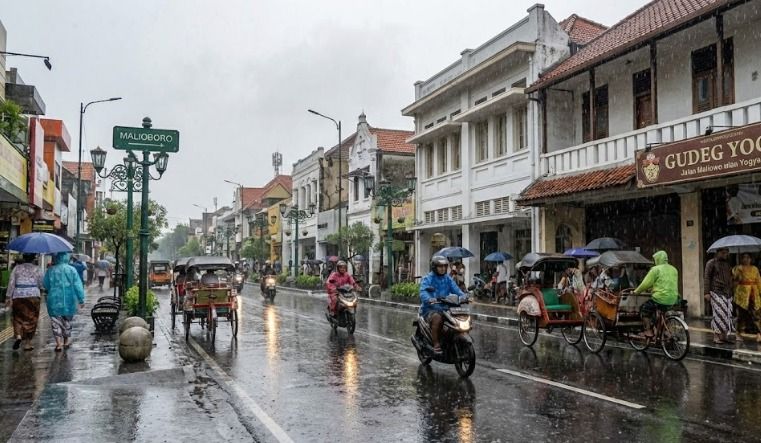 Hujan Ringan Diprakirakan Guyur Seluruh Wilayah DIY Hari Ini