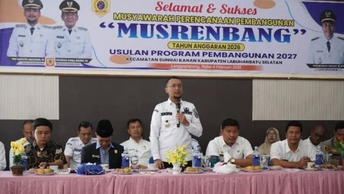 Bupati Labusel Buka Musrenbang Sungai Kanan, Tekankan Pembangunan Berbasis Aspirasi Desa