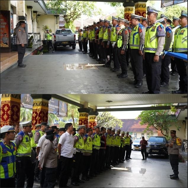 116 Personel Siap Bertugas, Polres Gianyar Mulai Operasi Keselamatan Agung 2026