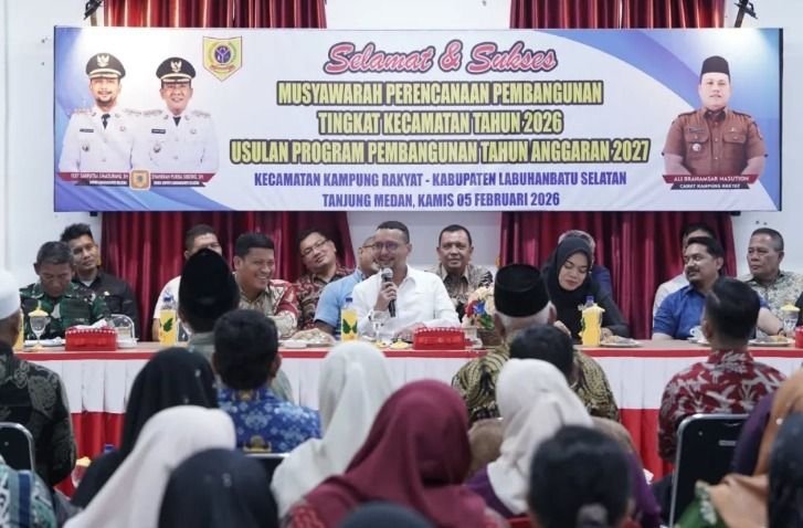 Bupati Labuhanbatu Selatan Buka Musrenbang Kampung Rakyat, Dorong Percepatan Usulan Desa