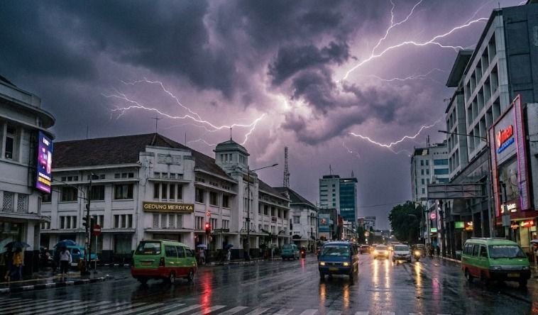 Jawa Barat Berpotensi Diguyur Hujan Ringan hingga Petir Hari Ini