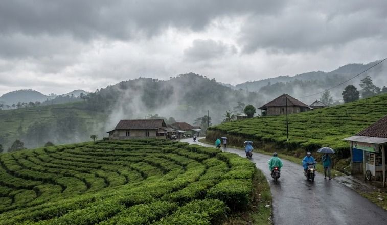 Jawa Barat Didominasi Cuaca Berawan dan Hujan Ringan, Suhu Berkisar 17&ndash;32 Derajat Celsius