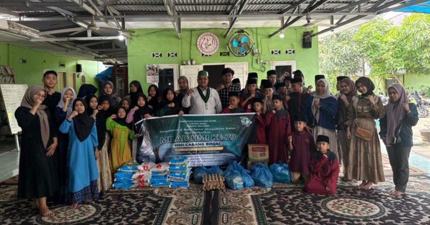 HMI Cabang Binjai Rayakan Milad ke-79 dengan Tasyakuran dan Bakti Sosial