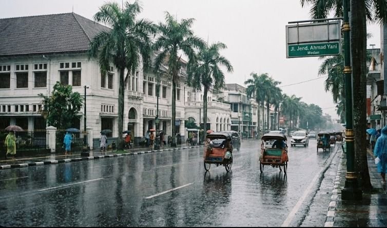 Hujan Ringan Mendominasi Sumatera Utara, Pakpak Bharat Diguyur Hujan Sedang