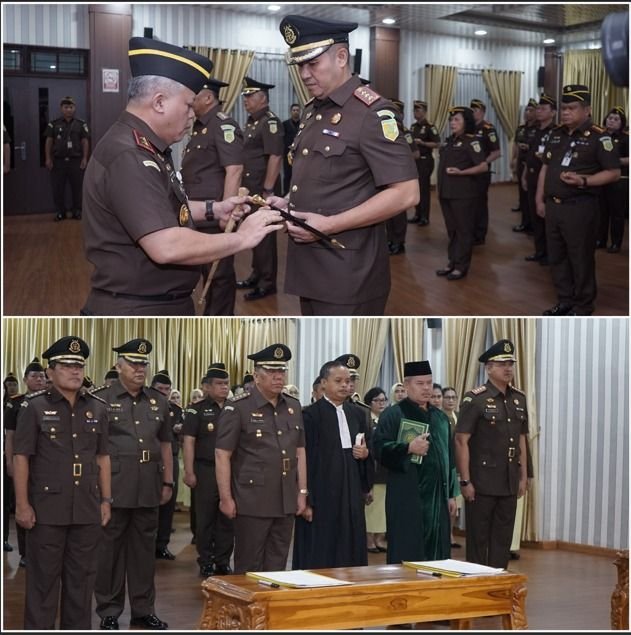 Kajati Sumut Lantik Aspidsus, Aspem, dan Kajari Medan, Tegaskan Kinerja Nyata dan Keberanian Moral