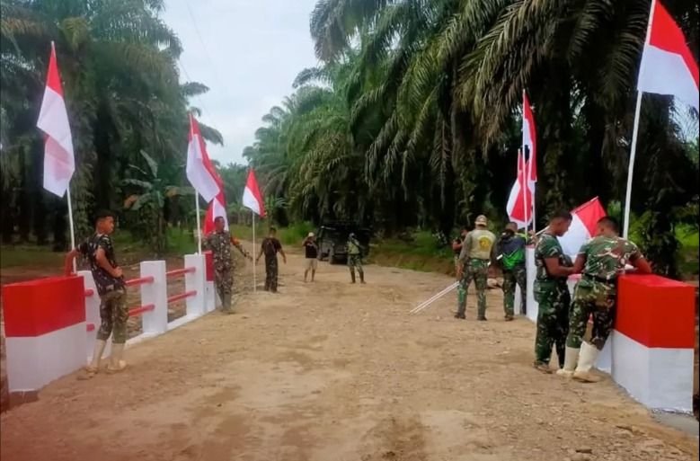 Jembatan Aramco di Bandar Tarutung Rampung Diperbaiki, TNI dan Warga Berkolaborasi Cepat Selesaikan Pekerjaan