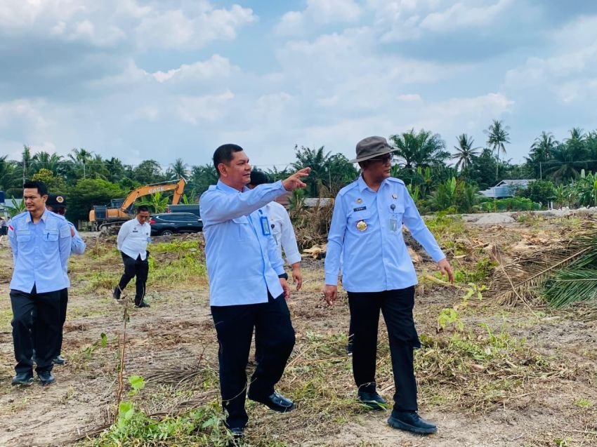 Kakanwil Ditjenpas Sumut Tinjau Lahan di Air Joman, Alih Fungsi Lahan Sawit Jadi Lahan Pertanian
