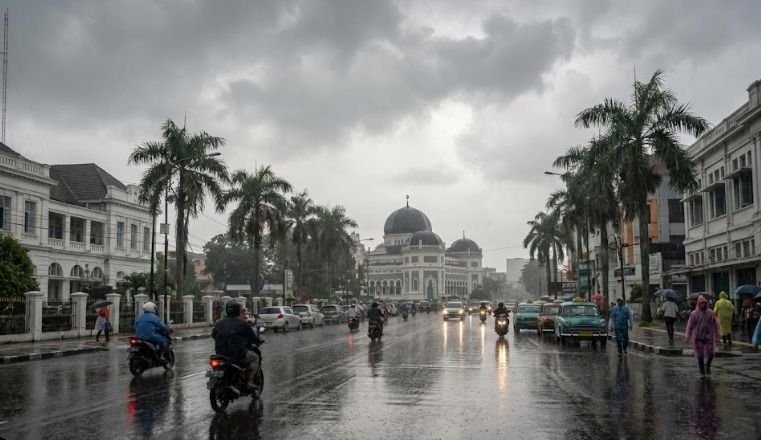 Cuaca Sumatera Utara Didominasi Berawan dan Hujan Ringan