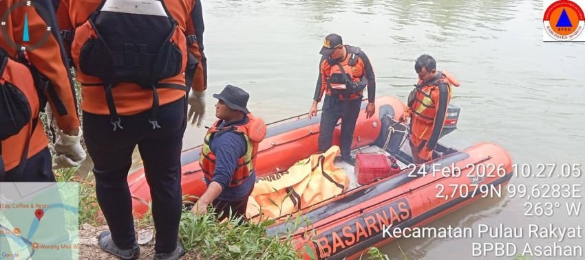 Hanyut di Sungai Asahan, Awaluddin Nasution Akhirnya Ditemukan Tewas