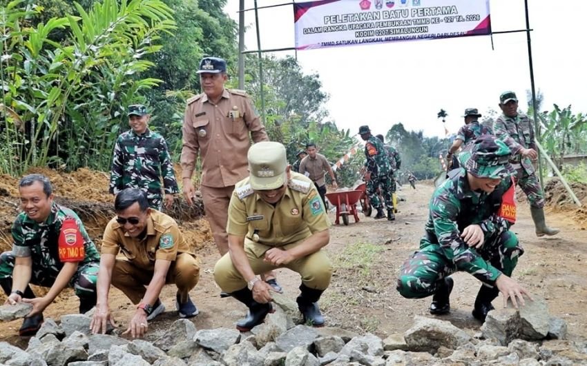 Sinergi TMMD ke-127 Tahun 2026 Pemkab Simalungun dan Kodim, Hidupkan Gotong Royong Bangun Kabupaten