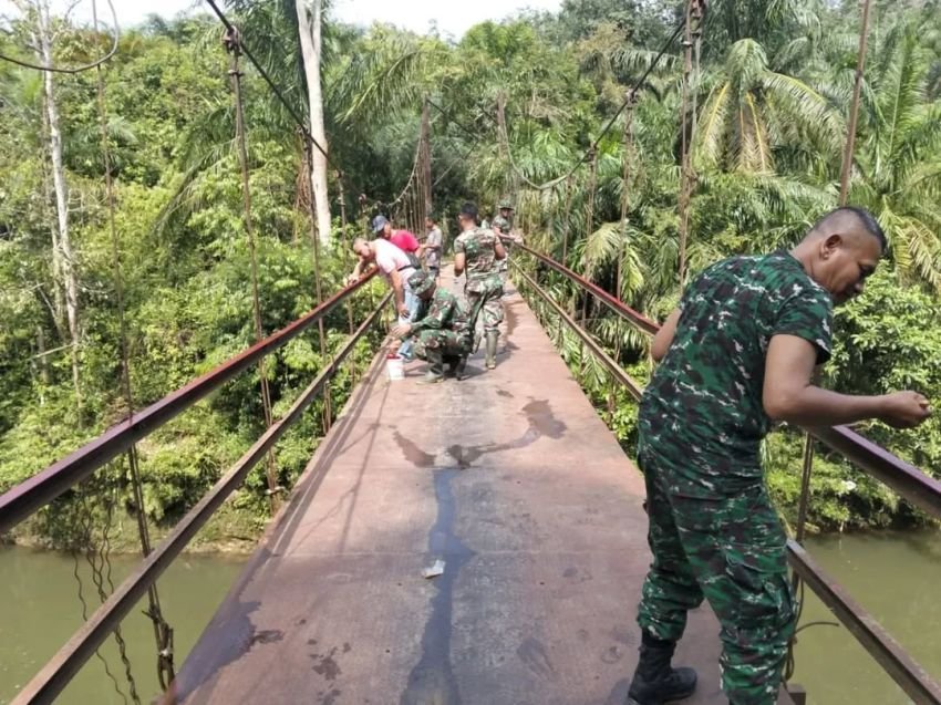 Rampung! Jembatan Gantung 34,5 Meter di Labuhanbatu Selatan Tingkatkan Mobilitas Warga