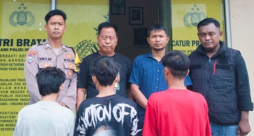 Berkat Bantuan Warga, Polsek Limau Tangkap Tiga Pemuda Pelaku Curanmor Tabung Gas! 7 Tabung Masih Dicari