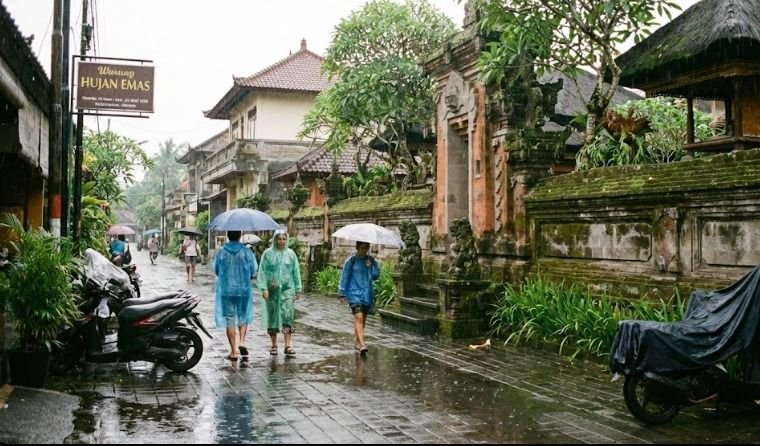 Prakiraan Cuaca Bali Hari Ini: Hujan Ringan Merata, Klungkung Berawan