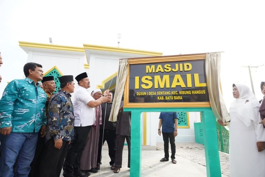 Resmikan Masjid Ismail, Bupati Batu Bara Ajak Masyarakat Makmurkan Rumah Allah dan Perkuat Persaudaraan
